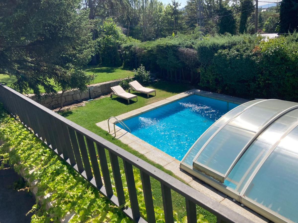 Los Cedros, Gran Chalet Con Piscina Y Apartamento En Навасеррада Экстерьер фото